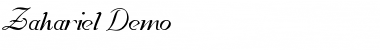 Download Zahariel Demo Font Download Zahariel Demo Font