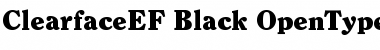 Download ClearfaceEF-Black Font Download ClearfaceEF-Black Font