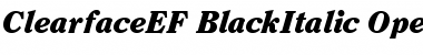 Download ClearfaceEF-BlackItalic Font Download ClearfaceEF-BlackItalic Font
