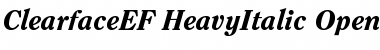 Download ClearfaceEF-HeavyItalic Font Download ClearfaceEF-HeavyItalic Font