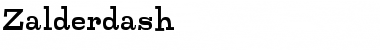 Download Zalderdash Font Download Zalderdash Font