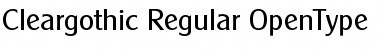 Download Cleargothic-Regular Font Download Cleargothic-Regular Font