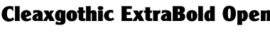 Download Cleaxgothic Font Download Cleaxgothic Font