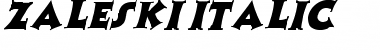 Download Zaleski italic Font Download Zaleski italic Font