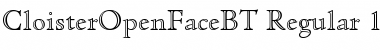 Download Cloister Open Face Font Download Cloister Open Face Font