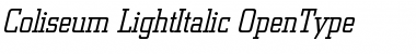 Download Coliseum-LightItalic Font Download Coliseum-LightItalic Font