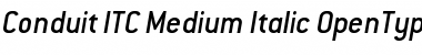 Download Conduit ITC Medium Font Download Conduit ITC Medium Font