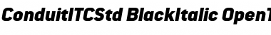 Download ConduitITCStd Font Download ConduitITCStd Font