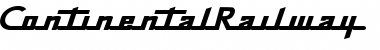 Download ContinentalRailway Font Download ContinentalRailway Font