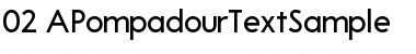 Download A Pompadour Sample Font Download A Pompadour Sample Font