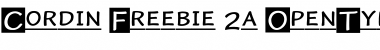 Download Cordin Freebie 2a Font Download Cordin Freebie 2a Font