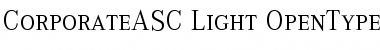 Download CorporateASC Font Download CorporateASC Font