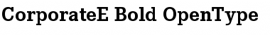 Download Corporate E Font Download Corporate E Font