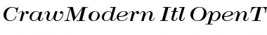 Download CrawModern-Itl Font Download CrawModern-Itl Font