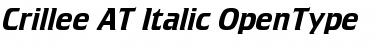 Download Crillee AT Italic Font Download Crillee AT Italic Font