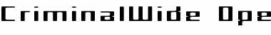 Download CriminalWide Font Download CriminalWide Font