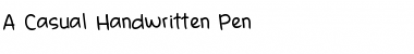 Download A.Casual.Handwritten.Pen Font Download A.Casual.Handwritten.Pen Font