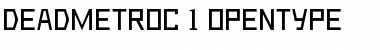 Download DeadMetroC Font Download DeadMetroC Font