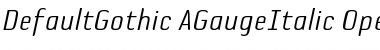 Download DefaultGothic-AGauge Font Download DefaultGothic-AGauge Font