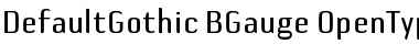 Download DefaultGothic-BGauge Font Download DefaultGothic-BGauge Font