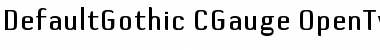Download DefaultGothic-CGauge Font Download DefaultGothic-CGauge Font