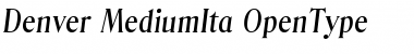 Download Denver-MediumIta Font Download Denver-MediumIta Font
