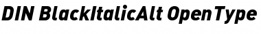 Download DIN-BlackItalicAlt Font Download DIN-BlackItalicAlt Font