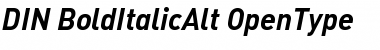 Download DIN-BoldItalicAlt Font Download DIN-BoldItalicAlt Font