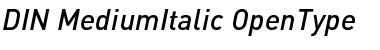 Download DIN-MediumItalic Font Download DIN-MediumItalic Font