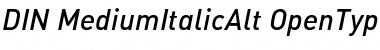 Download DIN-MediumItalicAlt Font Download DIN-MediumItalicAlt Font