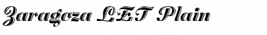 Download Zaragoza LET Font Download Zaragoza LET Font