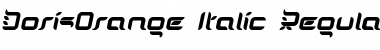Download DorisOrange-Italic Font Download DorisOrange-Italic Font