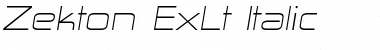 Download Zekton ExLt Font Download Zekton ExLt Font