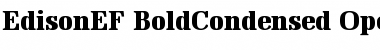 Download EdisonEF-BoldCondensed Font Download EdisonEF-BoldCondensed Font