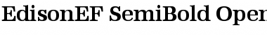 Download EdisonEF-SemiBold Font Download EdisonEF-SemiBold Font