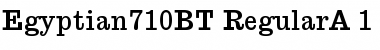 Download Egyptian 710 Font Download Egyptian 710 Font