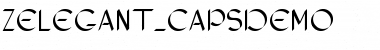Download ZElegant_CapsDemo Font Download ZElegant_CapsDemo Font