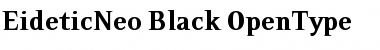 Download EideticNeo Black Font Download EideticNeo Black Font