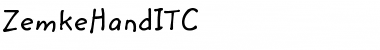 Download ZemkeHandITC Font Download ZemkeHandITC Font