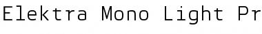 Download Elektra Mono Light Pro Font Download Elektra Mono Light Pro Font