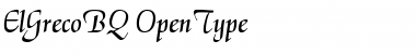 Download ElGreco BQ Font Download ElGreco BQ Font