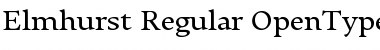 Elmhurst Regular Font