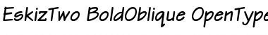 Download EskizTwo-BoldOblique Font Download EskizTwo-BoldOblique Font