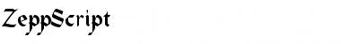 Download ZeppScript Font Download ZeppScript Font