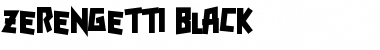 Download Zerengetti Font Download Zerengetti Font