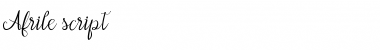 Download Afrile script Font Download Afrile script Font