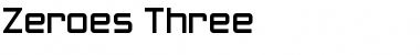 Download Zeroes Three Font Download Zeroes Three Font