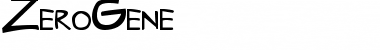 Download ZeroGene Font Download ZeroGene Font