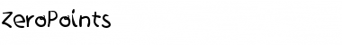Download ZeroPoints Font Download ZeroPoints Font