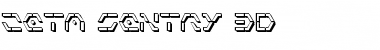 Download Zeta Sentry 3D Font Download Zeta Sentry 3D Font